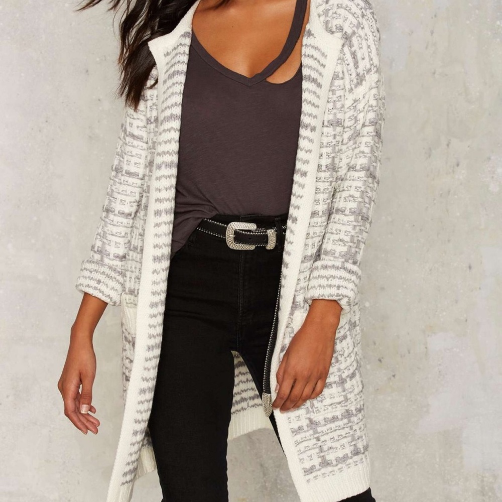NWOT Nasty Gal Ramble On Knit Cardigan